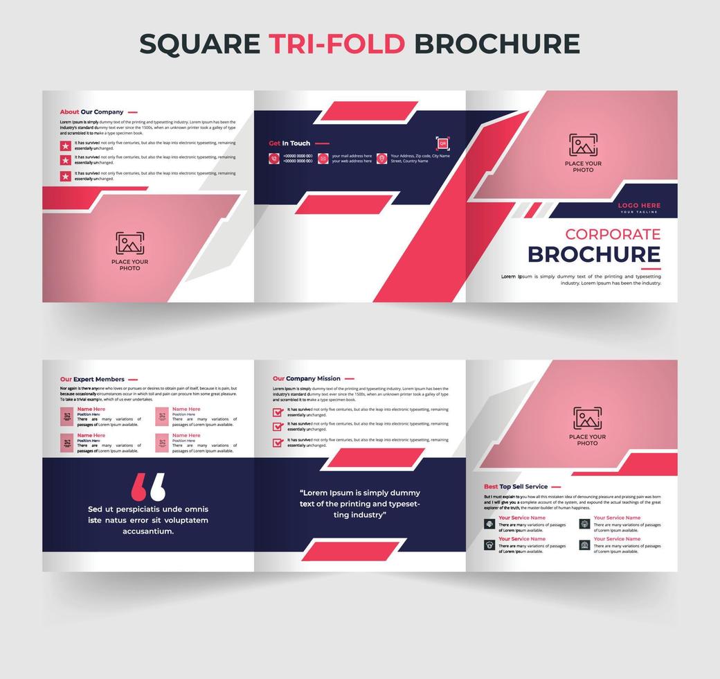 modern multipurpose zakelijke plein brochure sjabloon ontwerp vector