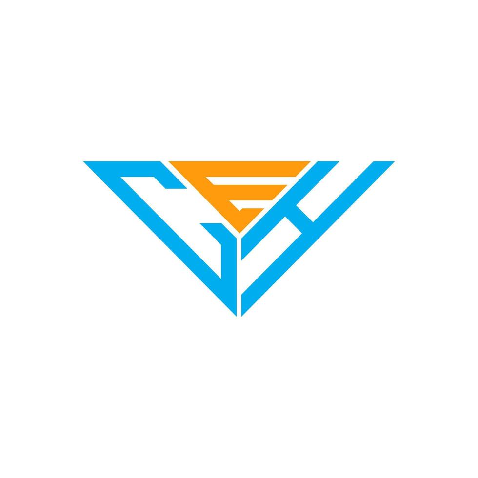 ceh brief logo creatief ontwerp met vector grafisch, ceh gemakkelijk en modern logo in driehoek vorm geven aan.
