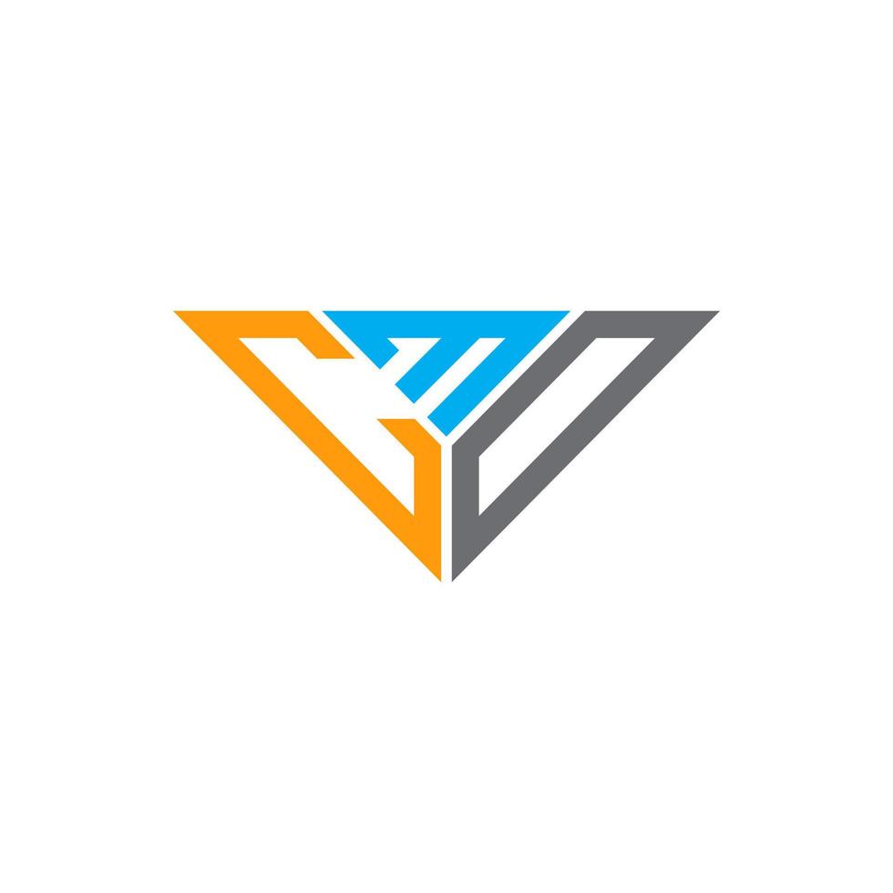 cmd brief logo creatief ontwerp met vector grafisch, cmd gemakkelijk en modern logo in driehoek vorm geven aan.