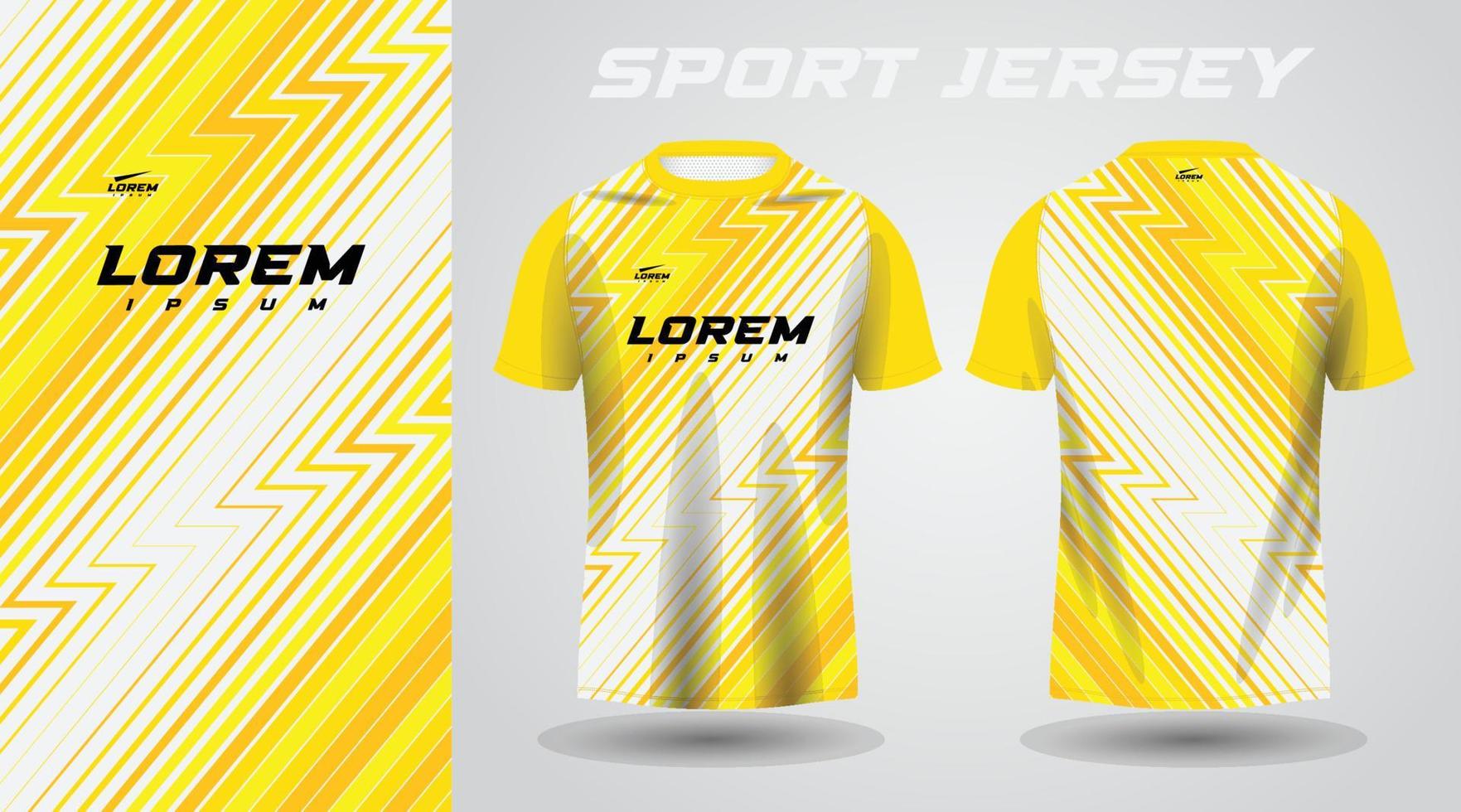 geel shirt sport jersey ontwerp vector