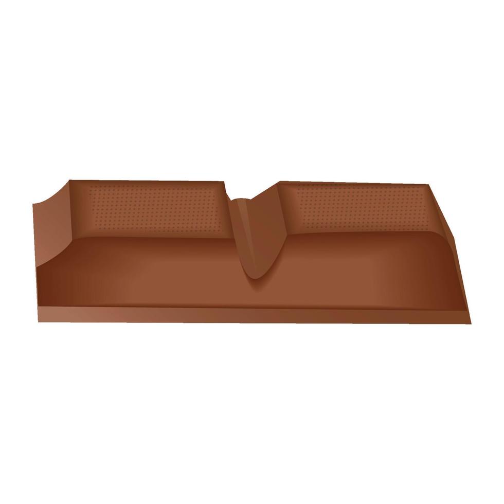 chocola bars en gesmolten chocola vector