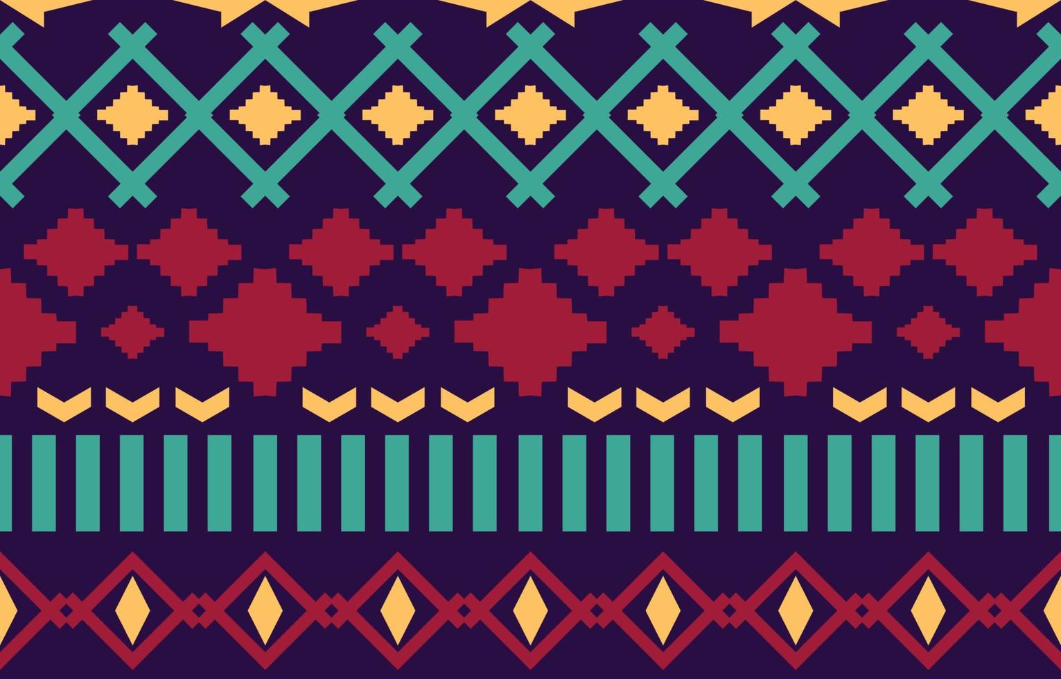 navajo Indiaanse stof naadloze patroon, geometrische tribal etnische traditionele achtergrond, ontwerpelementen, ontwerp voor tapijt, behang, kleding, vloerkleed, interieur, borduurwerk vectorillustratie. vector