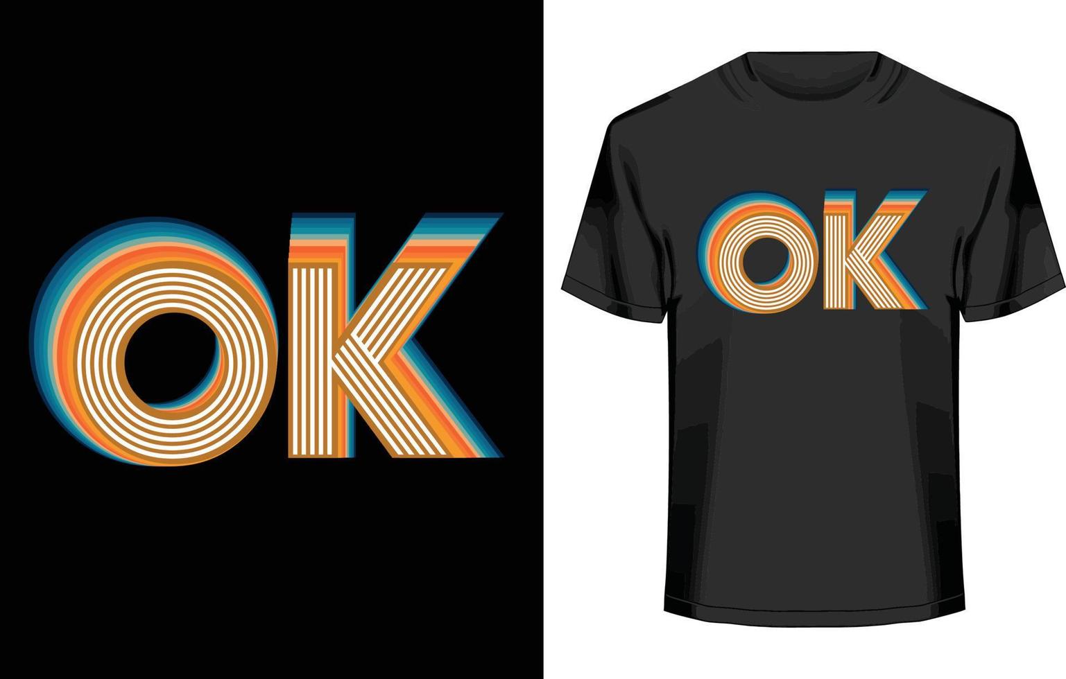 retro golvend typografie t-shirt ontwerp vector