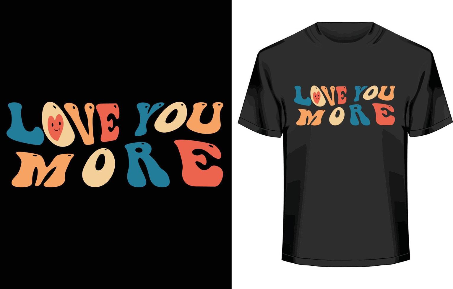 retro golvend typografie t-shirt ontwerp vector