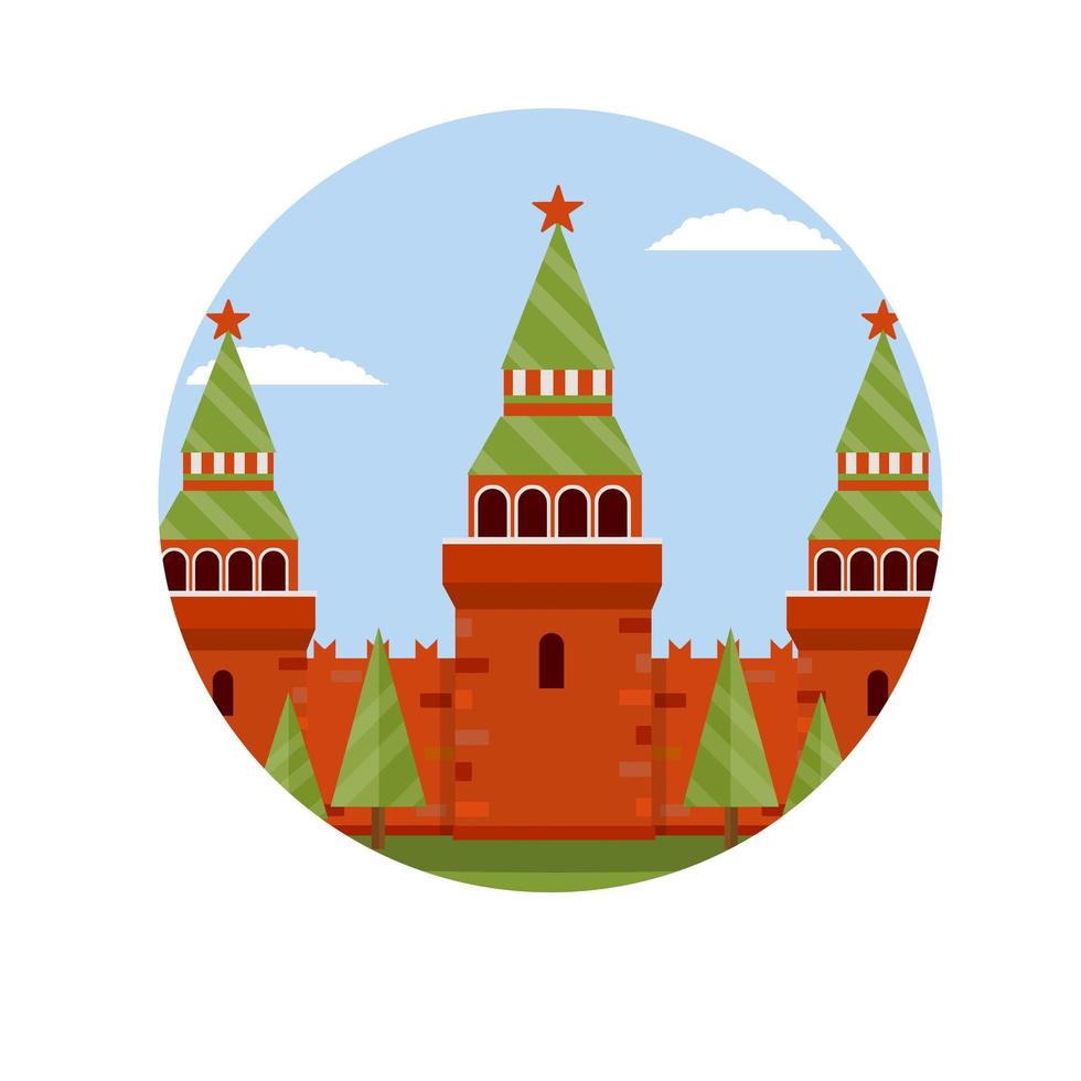 kremlin van moskou. residentie van de president van rusland vector