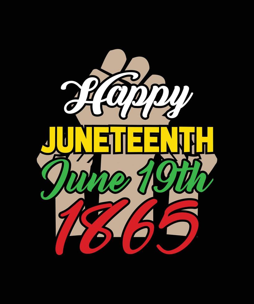 gelukkig juneteenth juni 19e 1865 vector