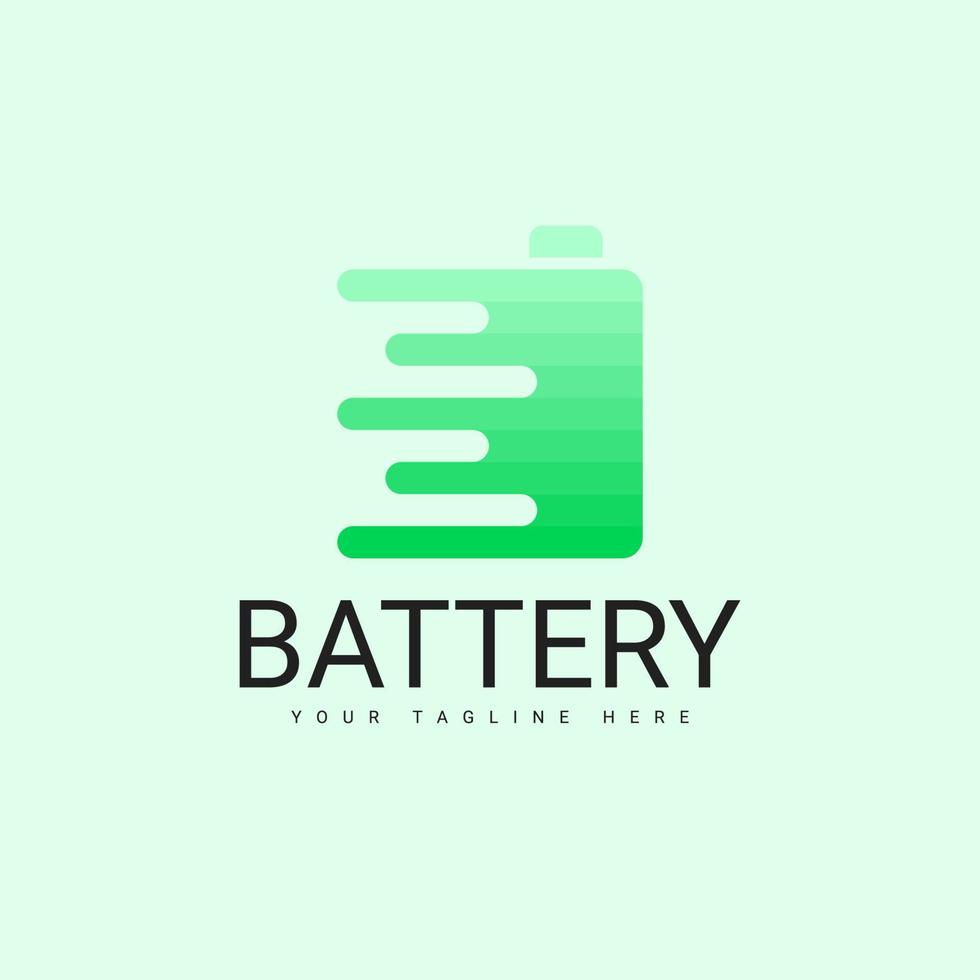 batterijlogo, snel oplaadbaar batterijvectorontwerp vector