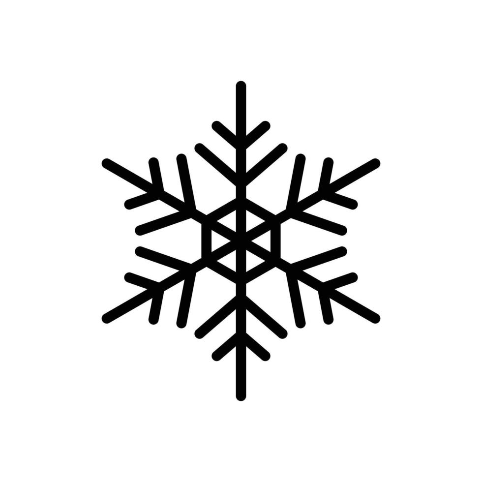 sneeuwvlokken. sneeuwvlok pictogram. sneeuwvlok vectorillustratie ontwerp. winter eenvoudig teken, sneeuwvloksymbolen. vector