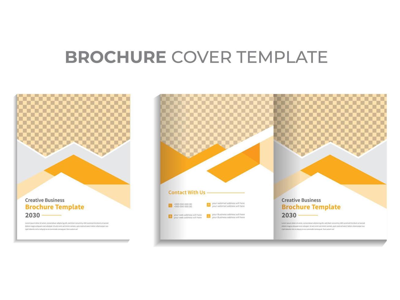 multifunctionele creatieve zakelijke brochure voorkant achterkant lay-out thema cover ontwerp premium vector
