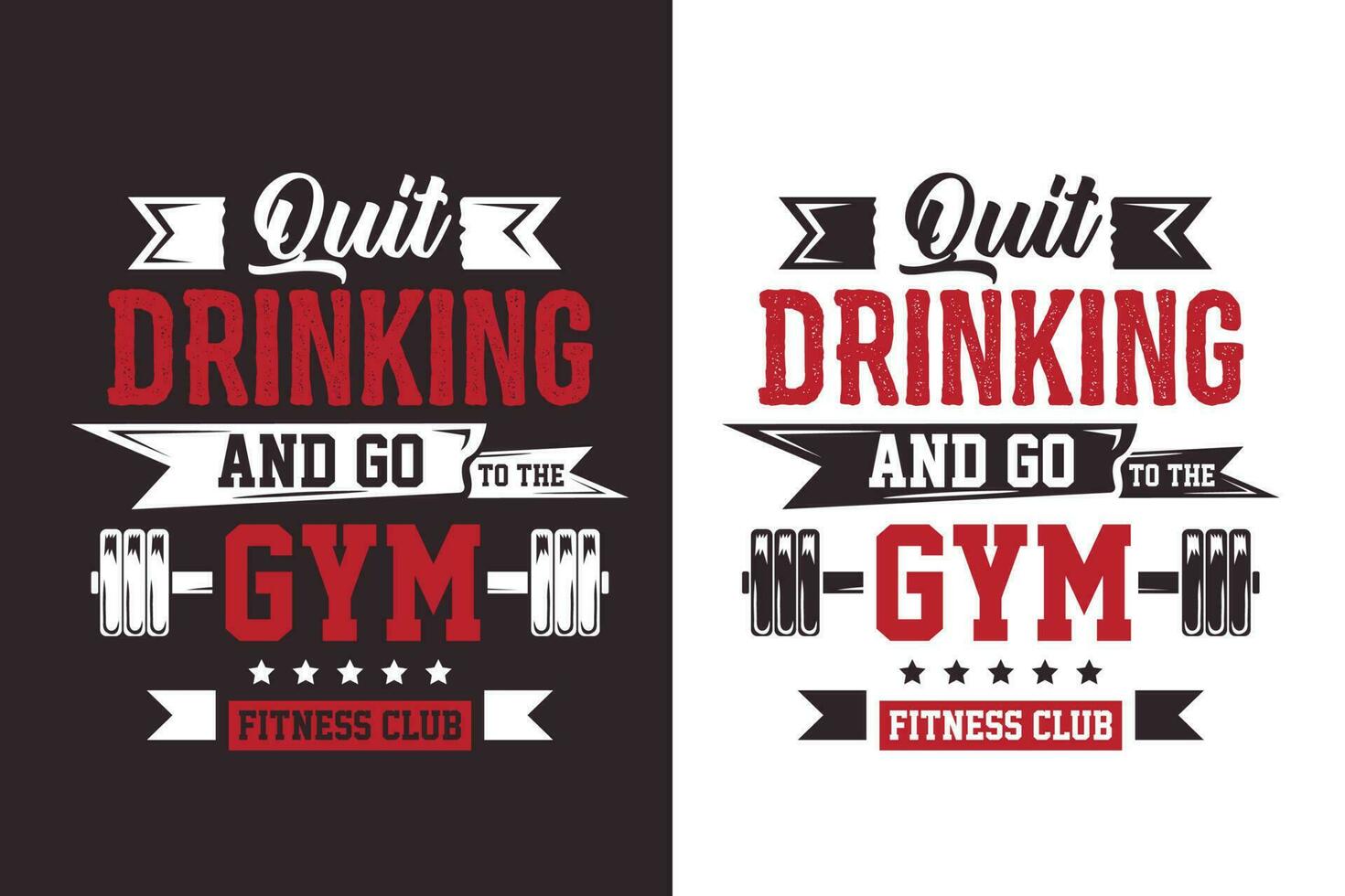 creatieve sportschool fitness workout bodybuilding t-shirt vector