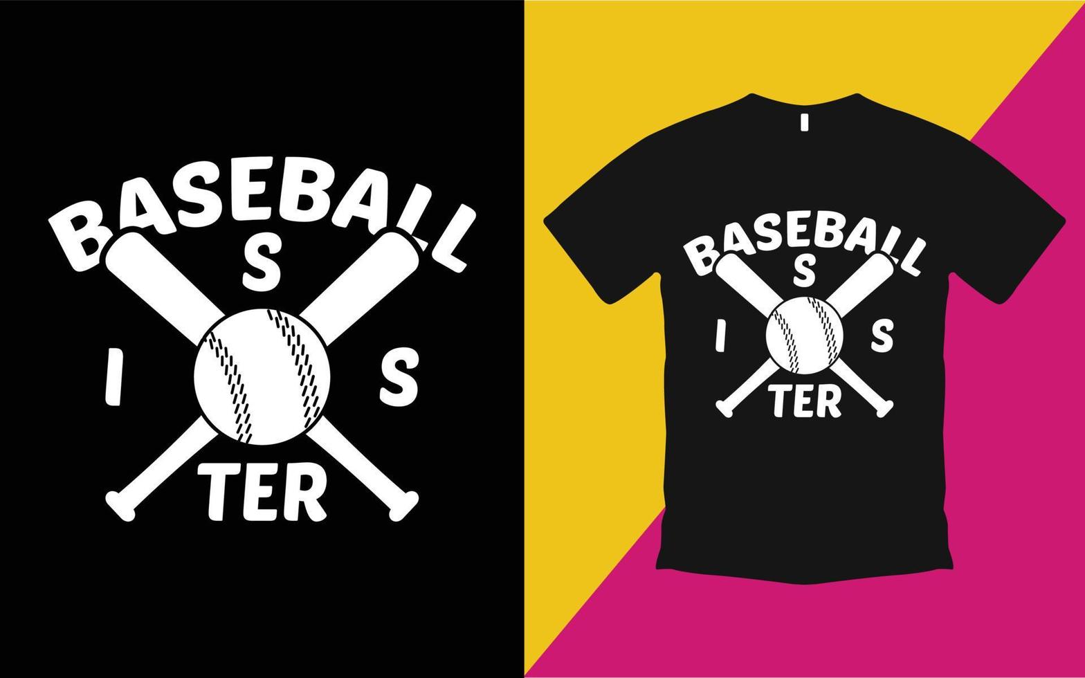 creatieve honkbal t-shirt sjabloon vector