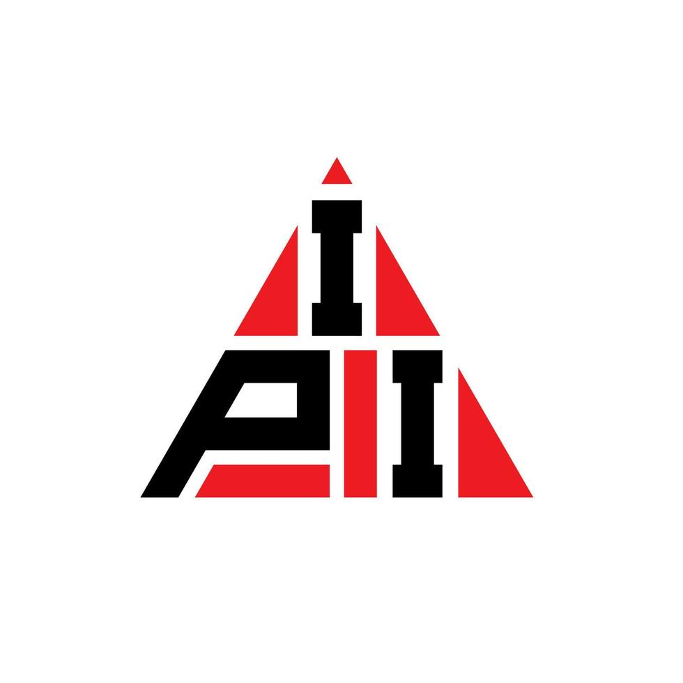ipi driehoek brief logo ontwerp met driehoekige vorm. ipi driehoek logo ontwerp monogram. ipi driehoek vector logo sjabloon met rode kleur. ipi driehoekig logo eenvoudig, elegant en luxueus logo.