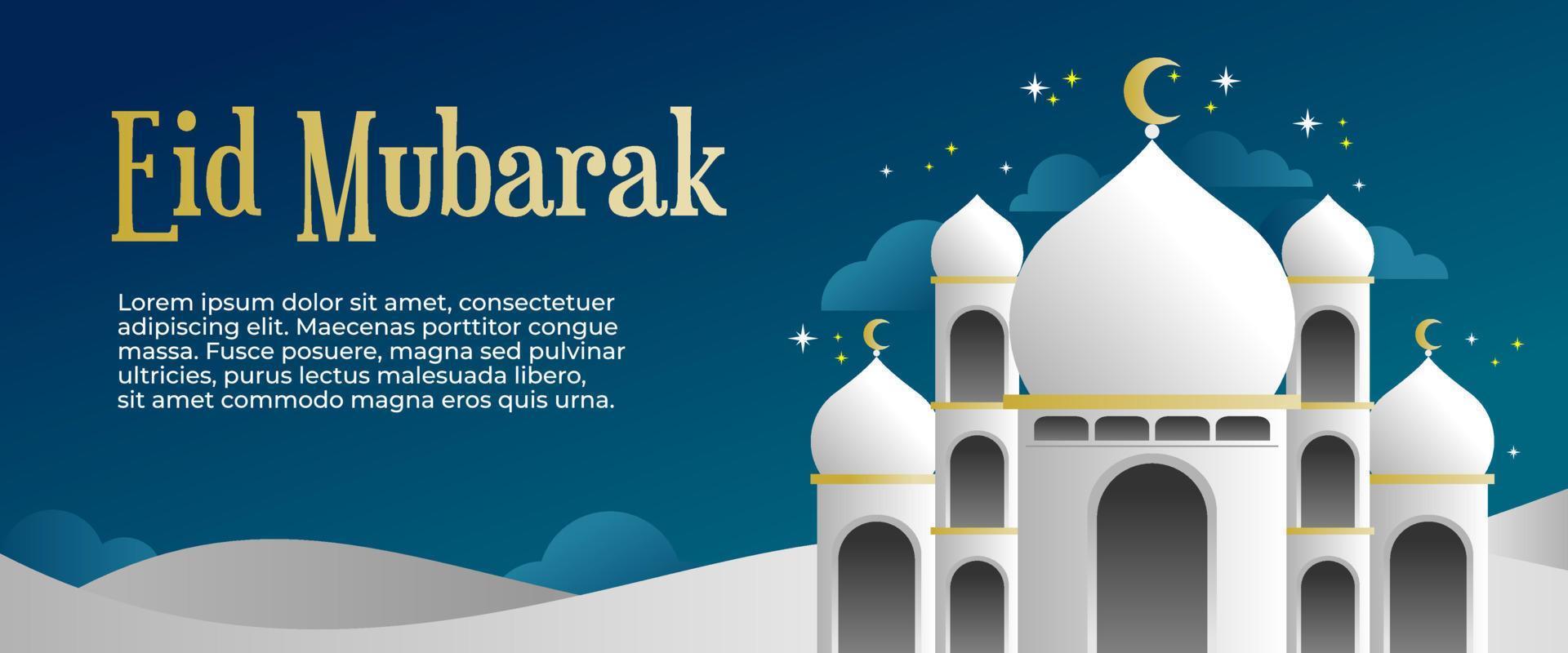 eid al adha mubarak islamitische achtergrond vector