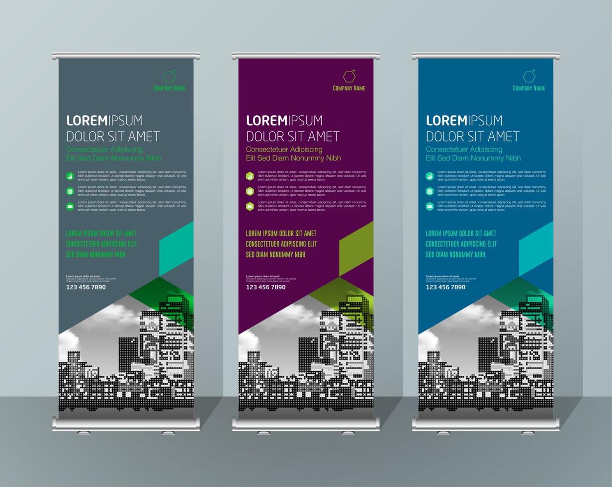 banner ontwerp uithangbord reclame brochure flyer sjabloon vector x-banner en straat zakelijke vlag van gemak, lay-out achtergrond