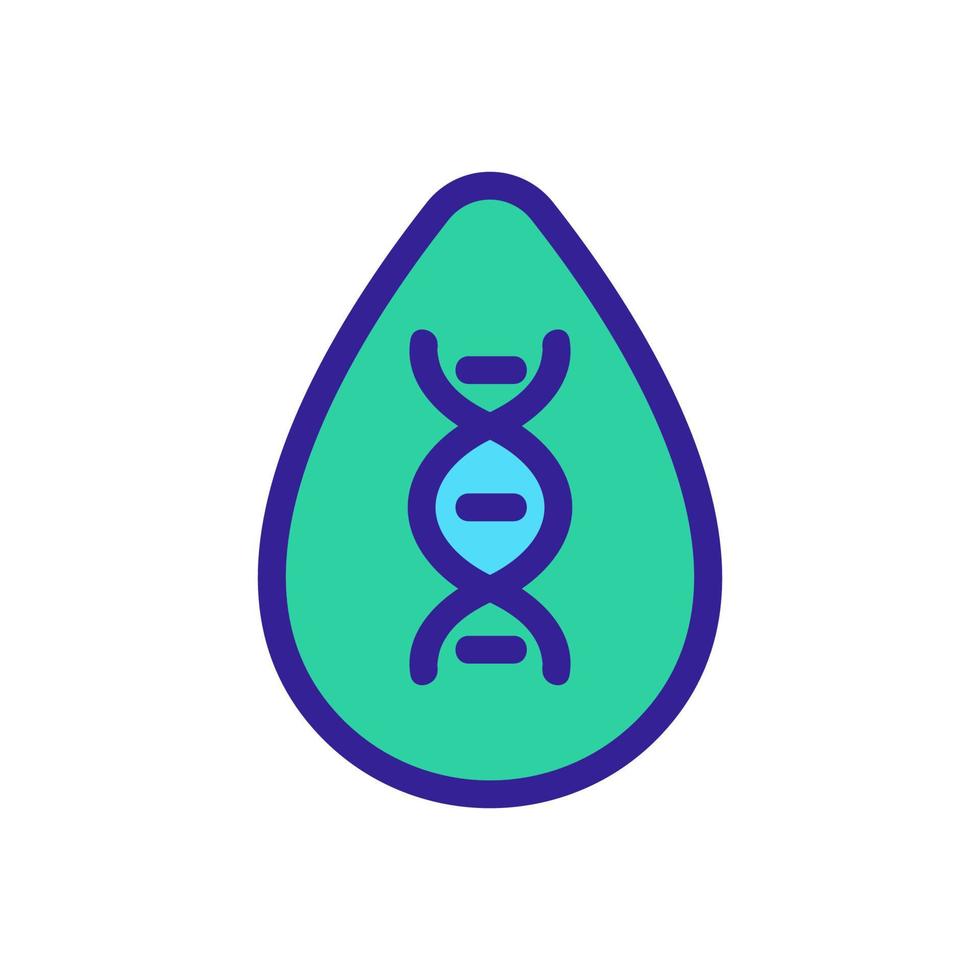 dna-studie pictogram vector. geïsoleerde contour symbool illustratie vector