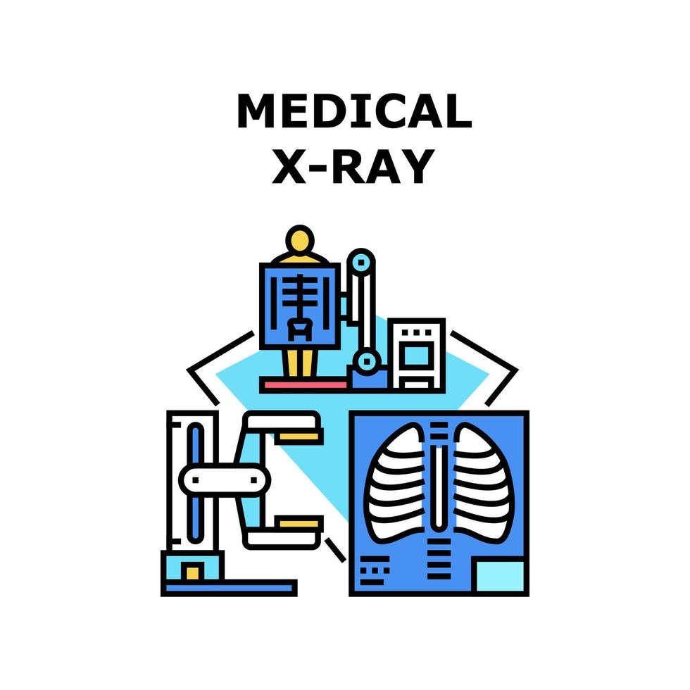 medische x-ray pictogram vectorillustratie vector