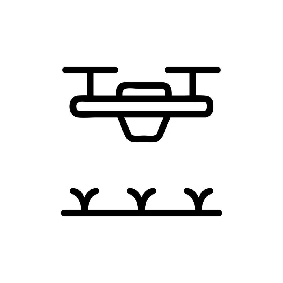 slimme boerderij pictogram vector. geïsoleerde contour symbool illustratie vector
