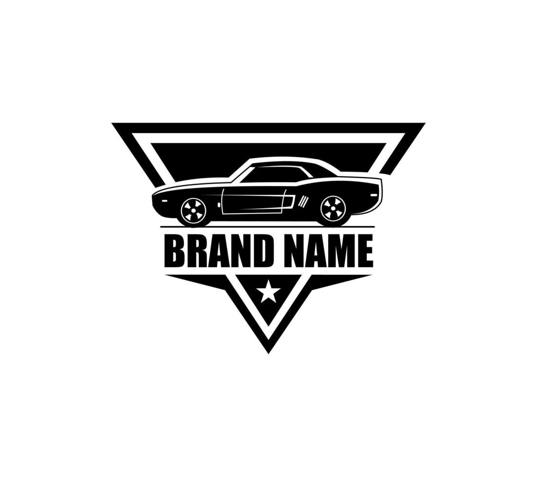 spier auto silhouet logo vector concept badge embleem geïsoleerd