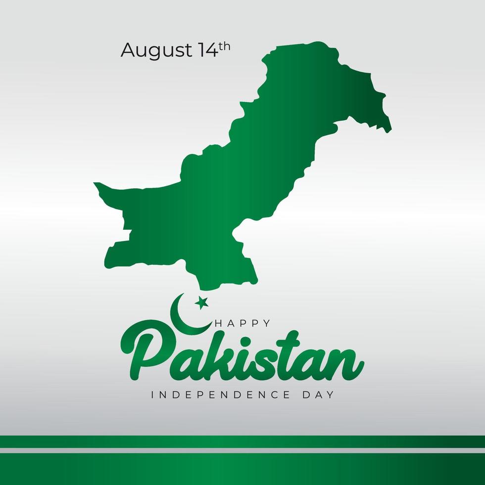pakistaanse onafhankelijkheidsdag vectorillustratie vector