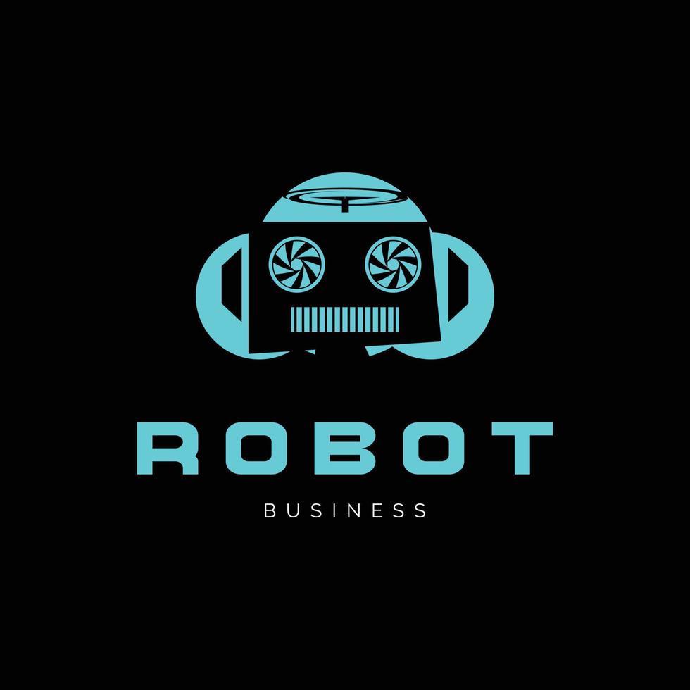 robot icoon logo ontwerp inspiratie vector