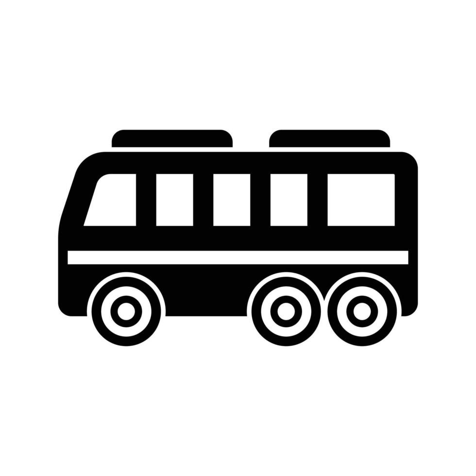 bus pictogram vector ontwerpsjabloon