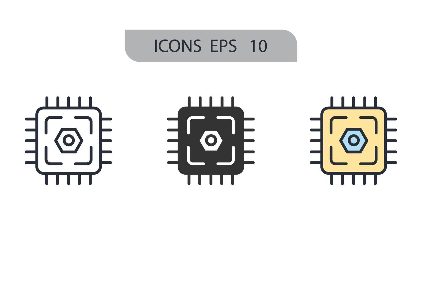 hardware iconen symbool vectorelementen voor infographic web vector