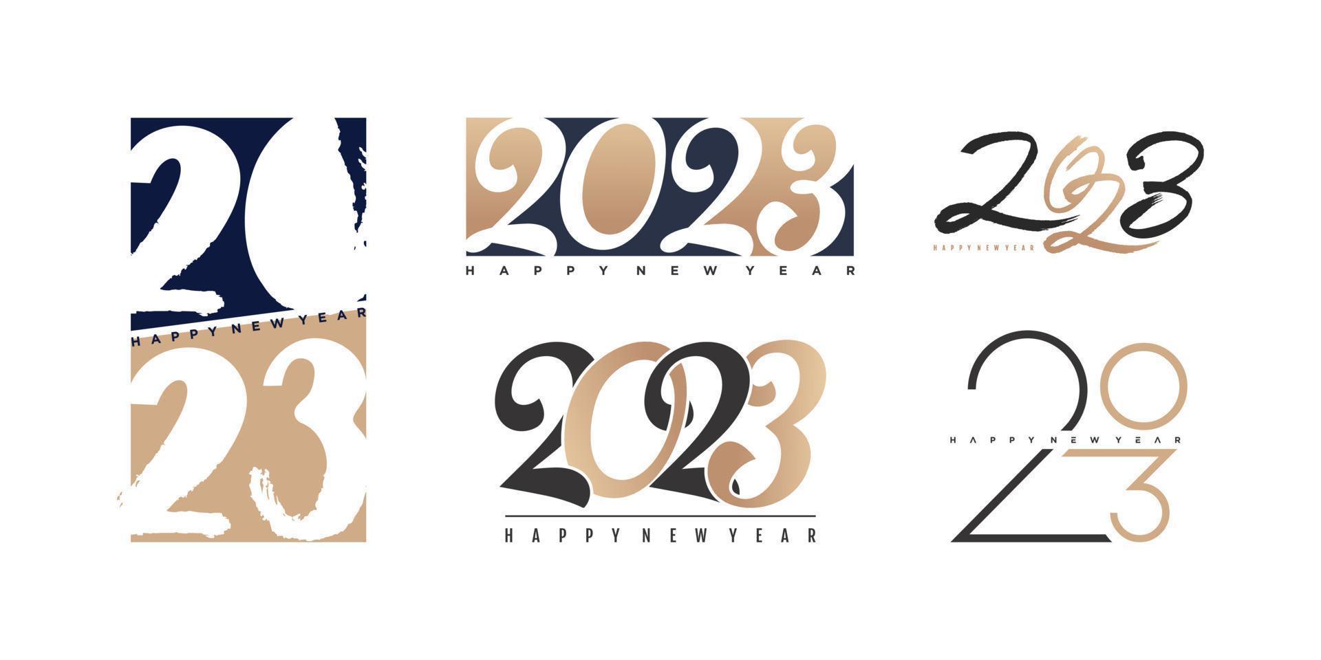 2023 logo-ontwerpvector met creatief uniek concept voor premium vector voor projectwerk