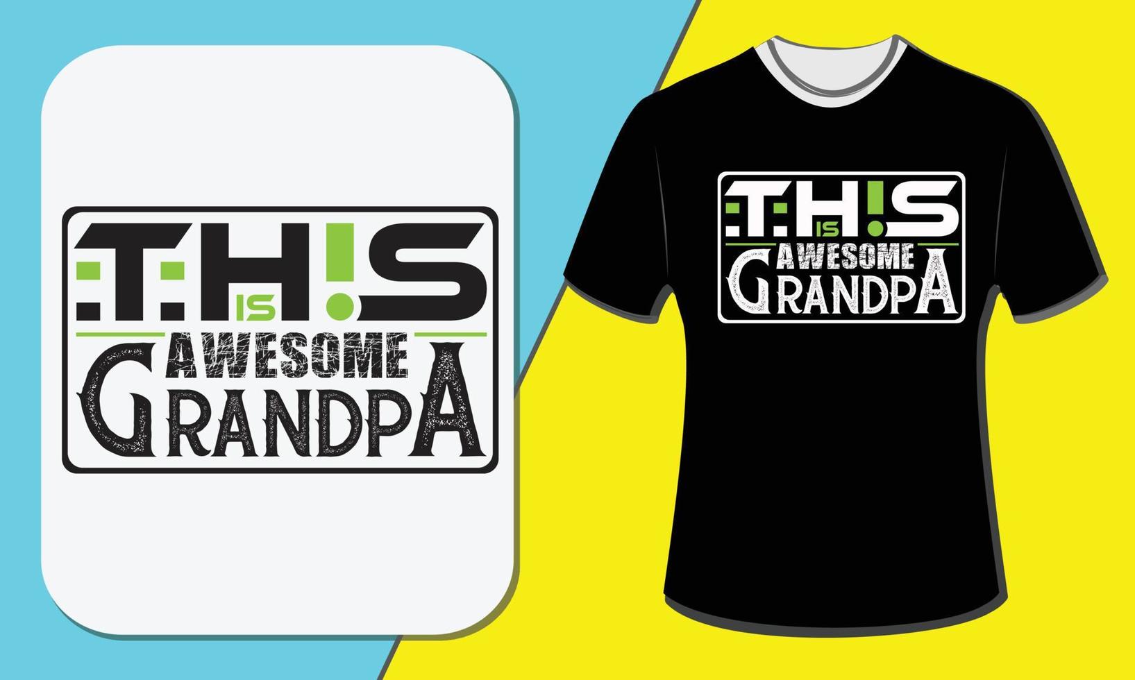 dit is geweldig opa, grootoudersdag t-shirtontwerp vector