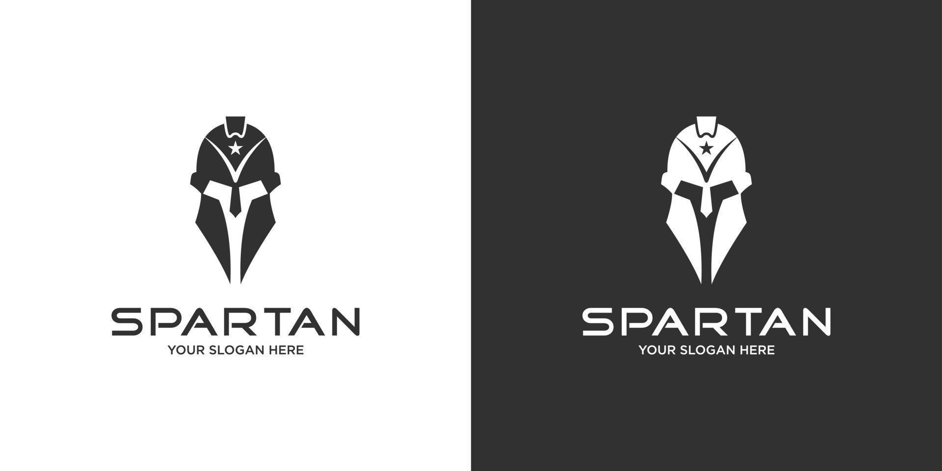 spartaans krijger logo sjabloon ontwerp,pictogram spartaans,helm spartaans. vector