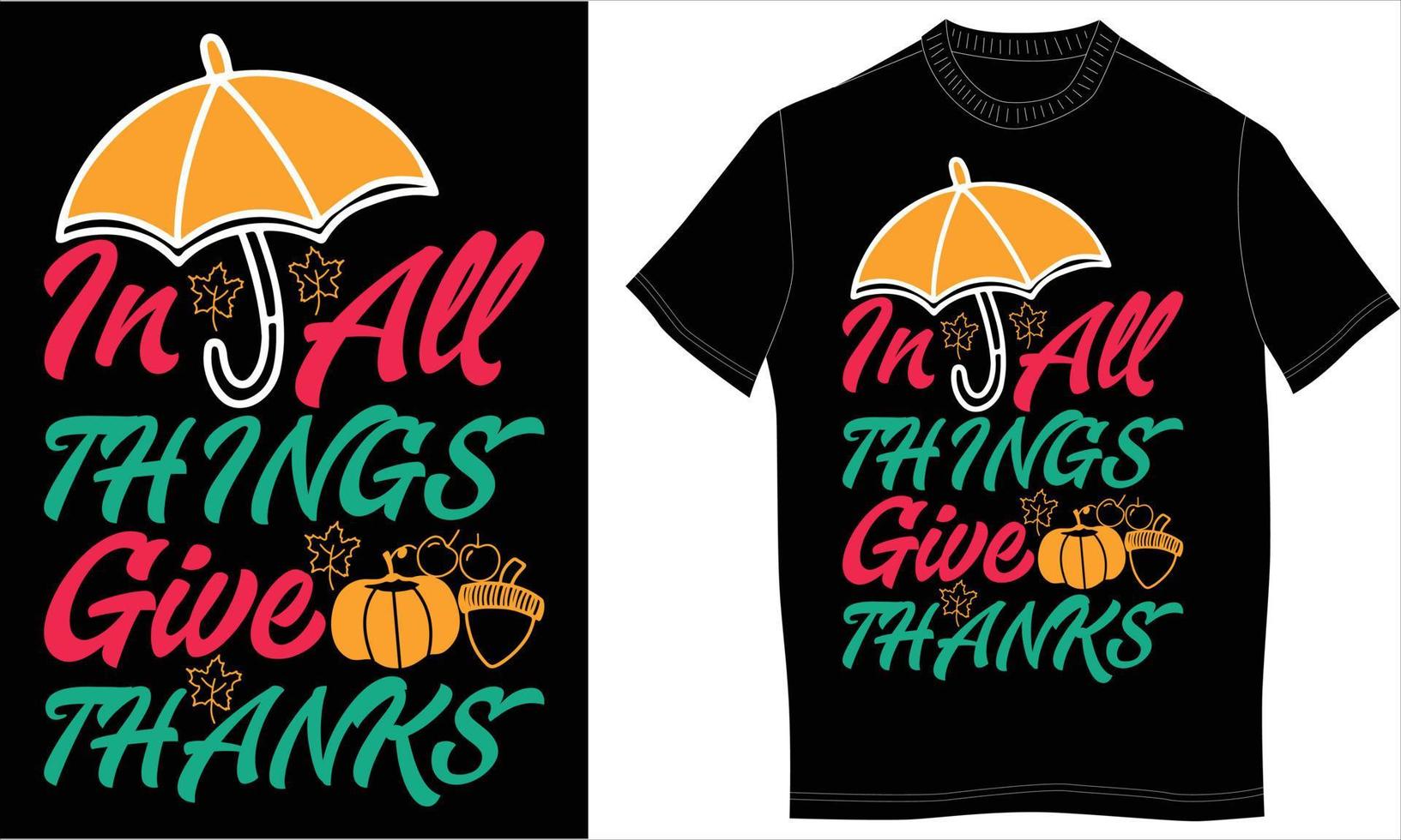 herfst t-shirt ontwerp vector