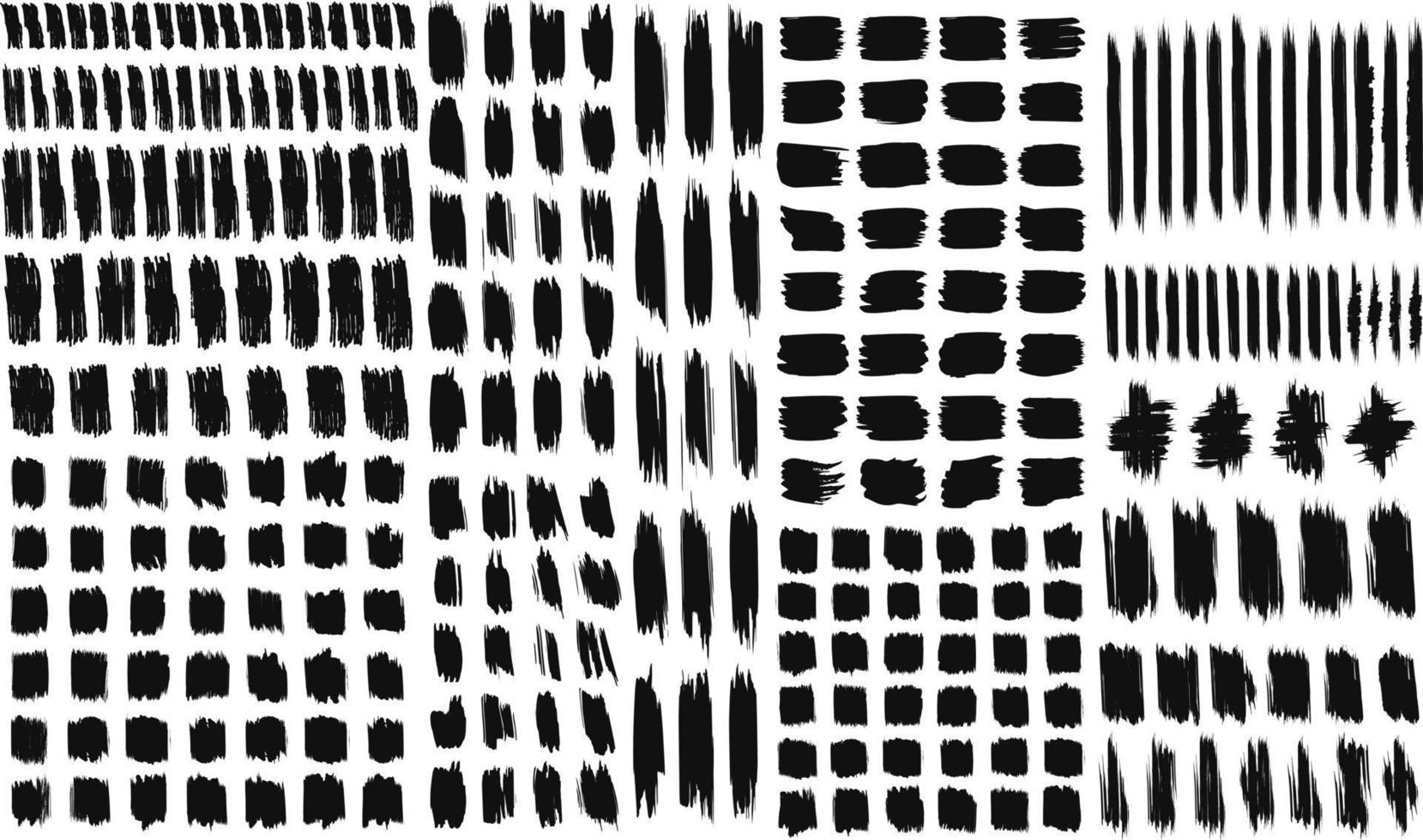 abstract borstel hand- geschilderd grunge structuur reeks vector