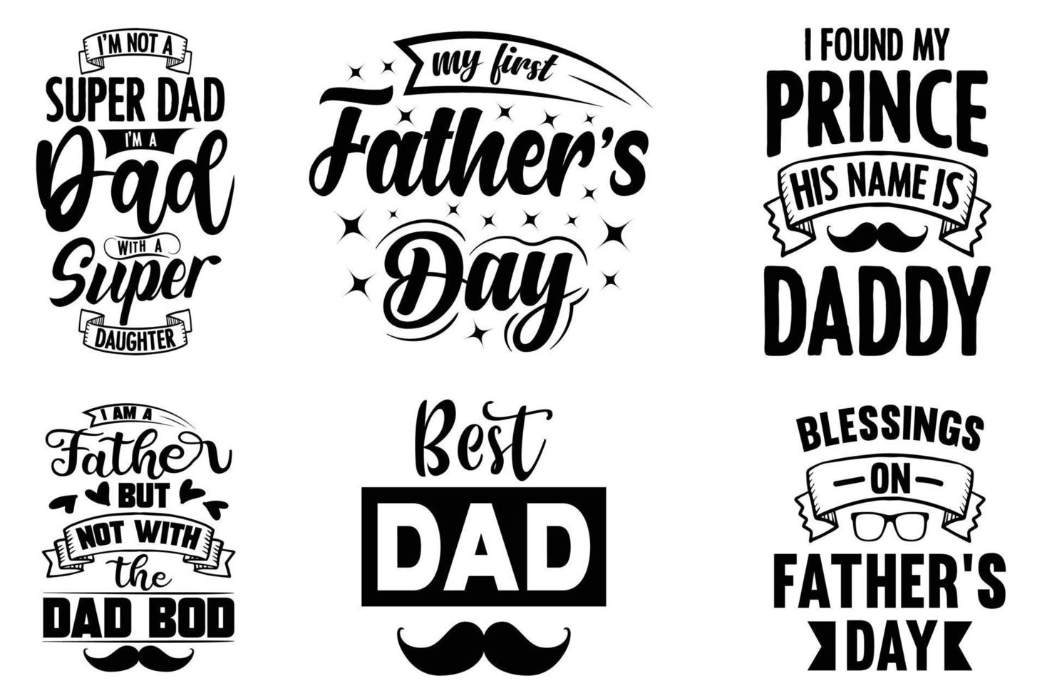 vaders dag papa typografie t overhemd ontwerp idee vector