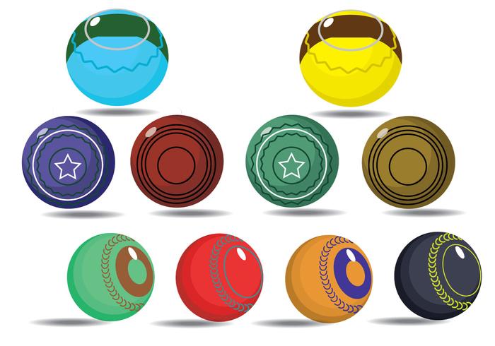 Gratis Lawn Bowls Pictogrammen vector