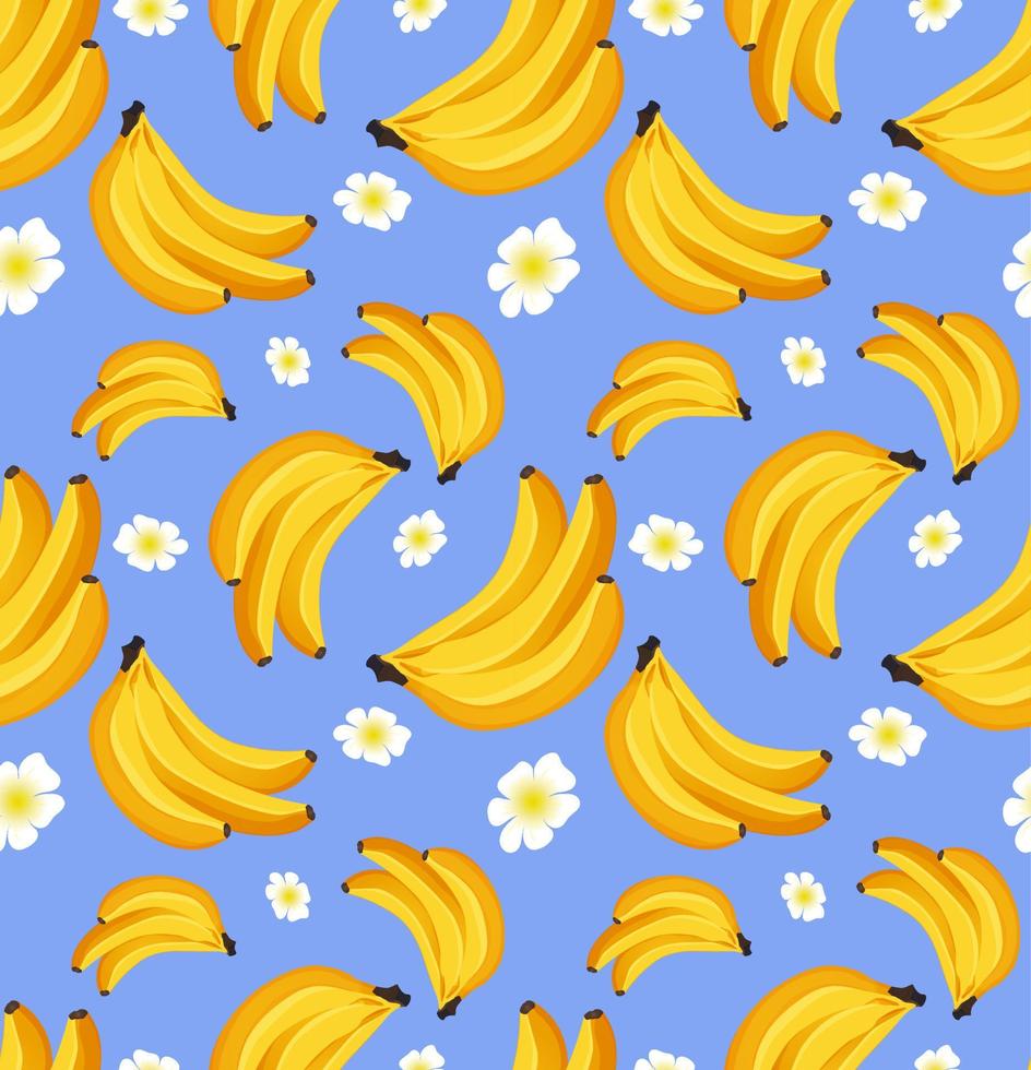 naadloos patroon met banaan. tropisch fruit. concept van ontwerp van ornamenten voor kleding stof, papier. realistisch vector illustratie.voor omhulsel papier.