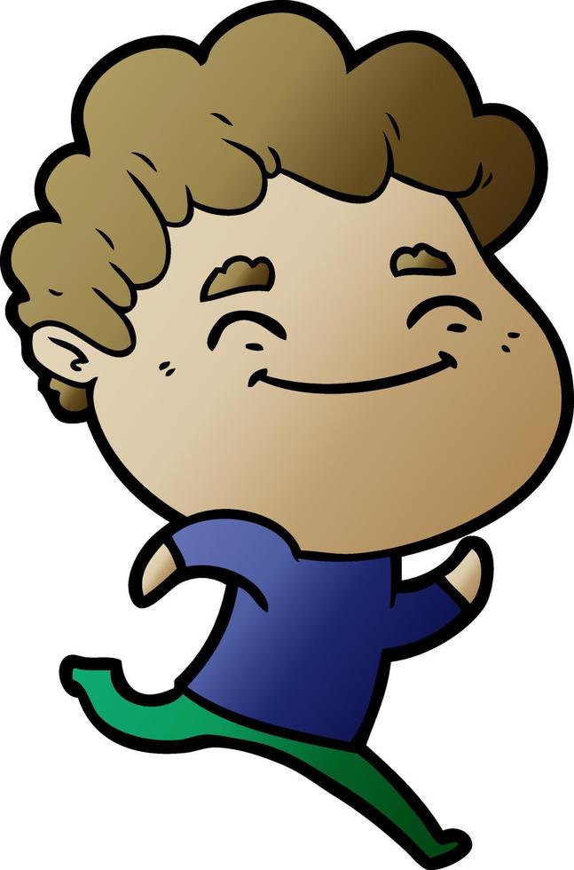 cartoon vriendelijke man vector