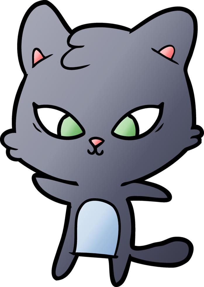 schattige cartoon kat vector