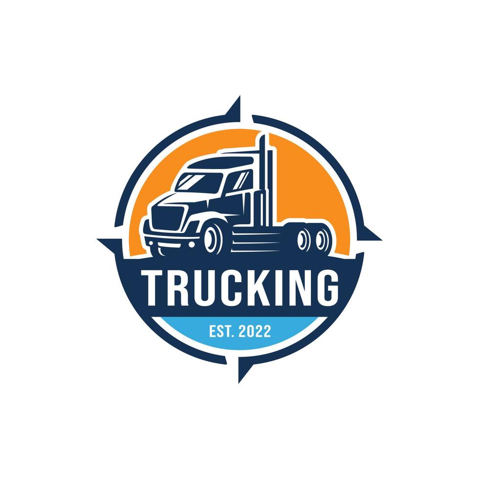 vrachtwagen logo ontwerp vector. vrachtwagen levering logo vector