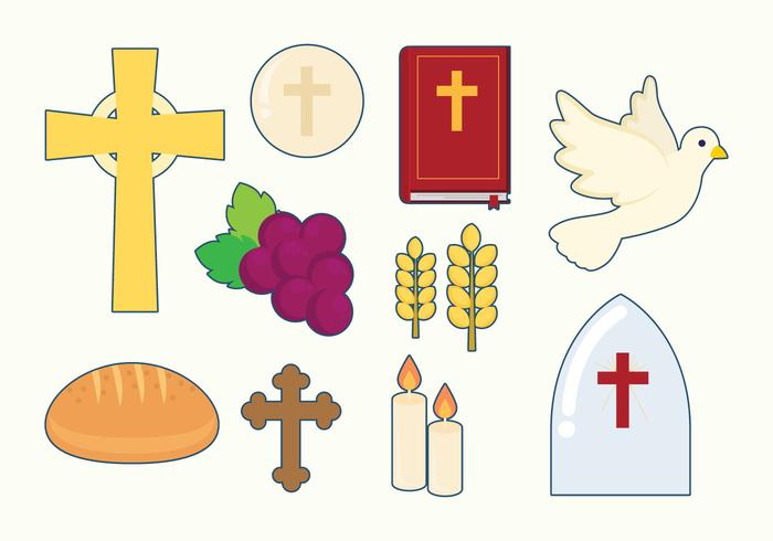 Gratis Eucharistische Pictogrammen vector