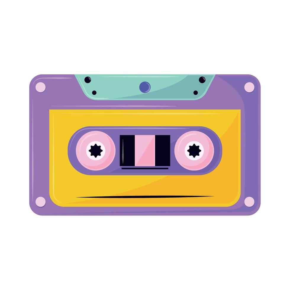 cassette 90s modern vector