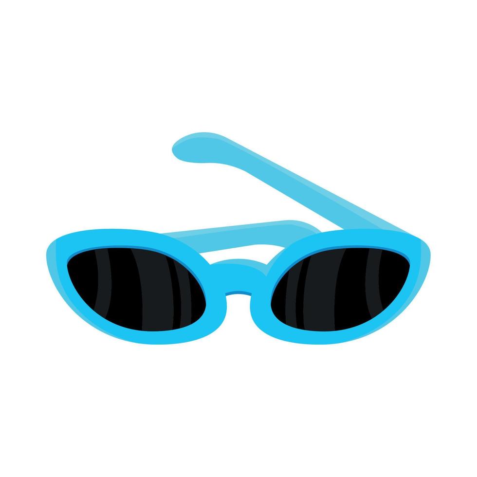blauw zonnebril icoon vector