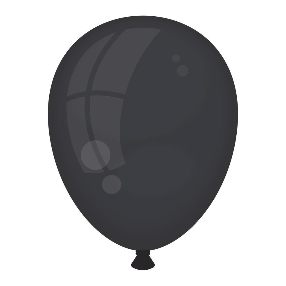 zwart ballon helium drijvend vector