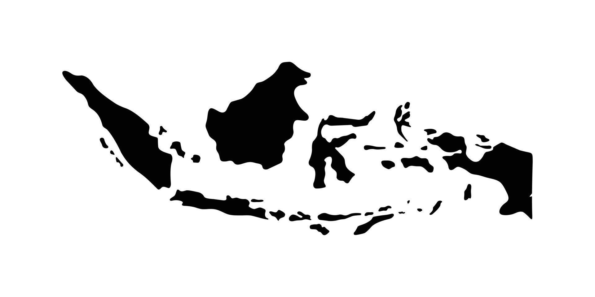 Indonesië kaart ontwerp vector illustratie