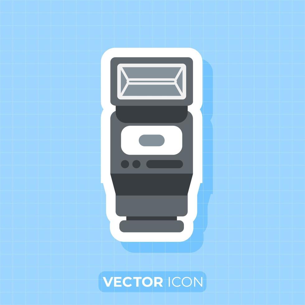 camera flash icoon, vlak ontwerp element. vector
