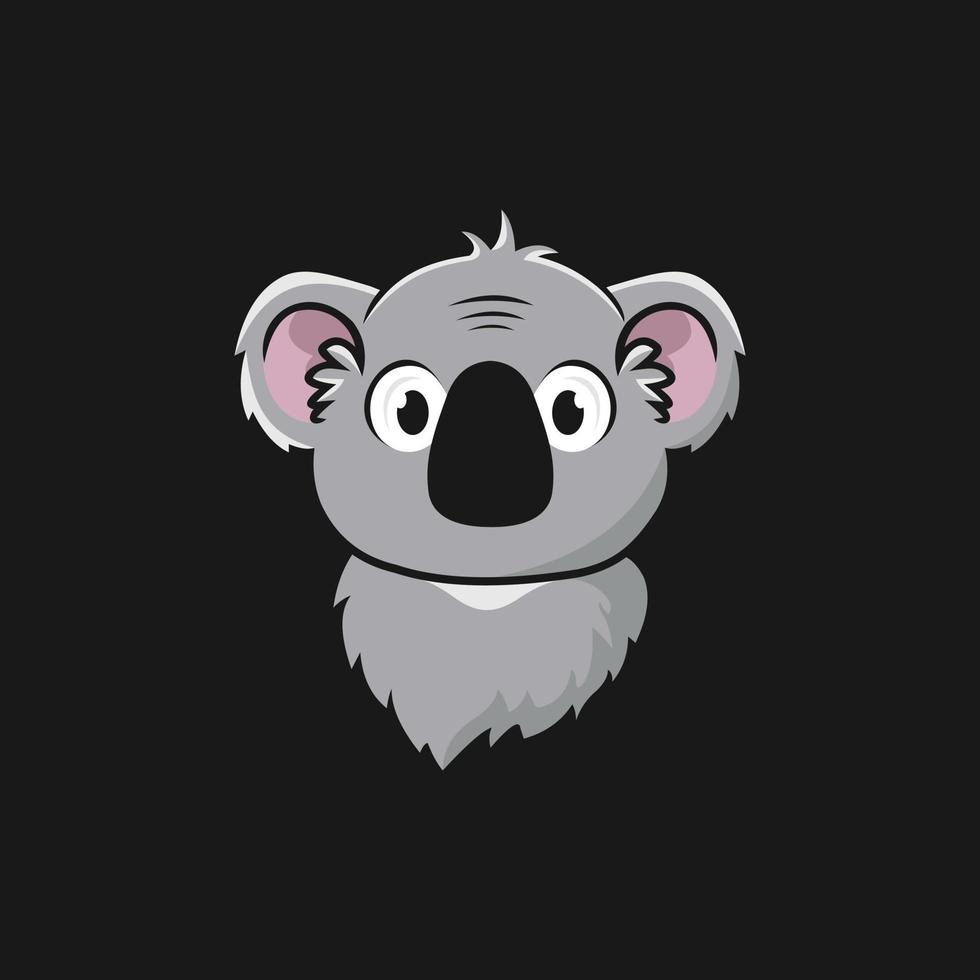 koala dier schattig illustratie creatief logo vector