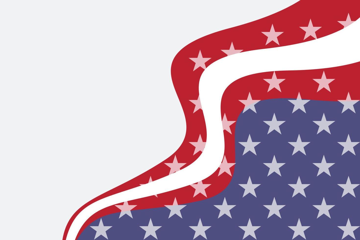 Amerikaans vlag achtergrond met golven vector