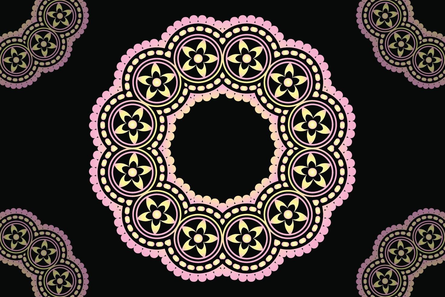sier- ronde ornament. kant patroon. mandala achtergrond ontwerp. vector