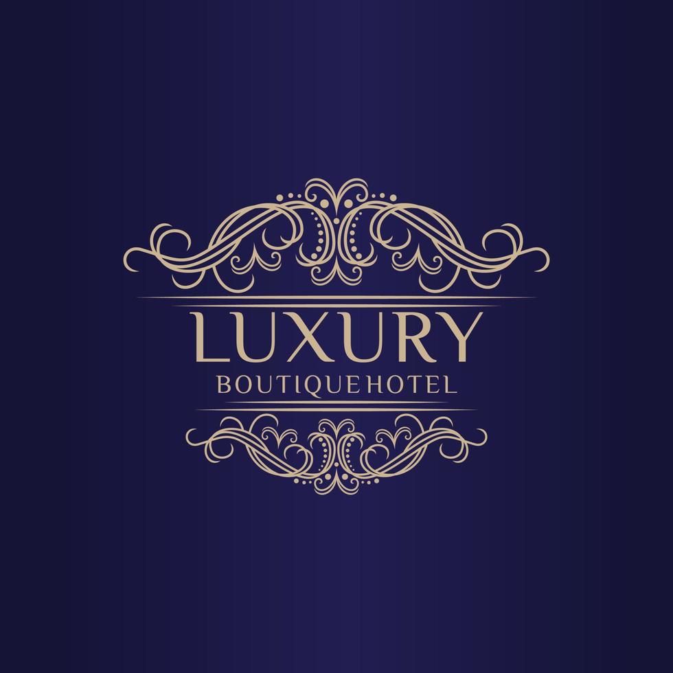 luxe logo ontwerp vector sjabloon