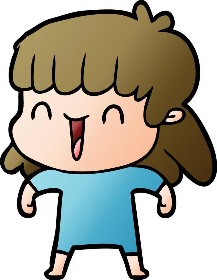 cartoon bezorgde vrouw vector