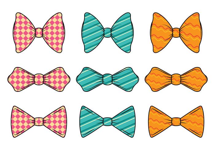 Set Van Cravat Vector