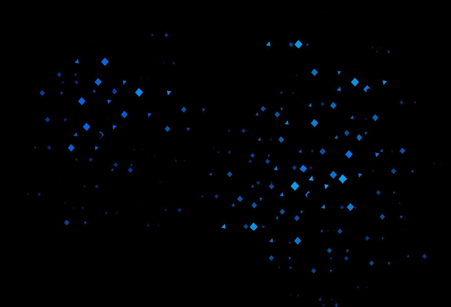 donkerblauwe vectorachtergrond met lijnen, cirkels, ruit. vector